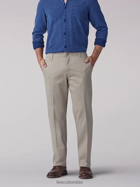 Lee hombres pantalón caqui de movimiento extremo Guijarro ropa Z6H6F724