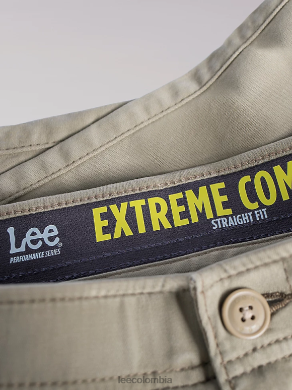 Lee hombres pantalón caqui de movimiento extremo Guijarro ropa Z6H6F724