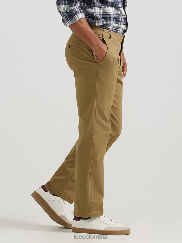 Lee hombres pantalón caqui de movimiento extremo bronce ropa Z6H6F717