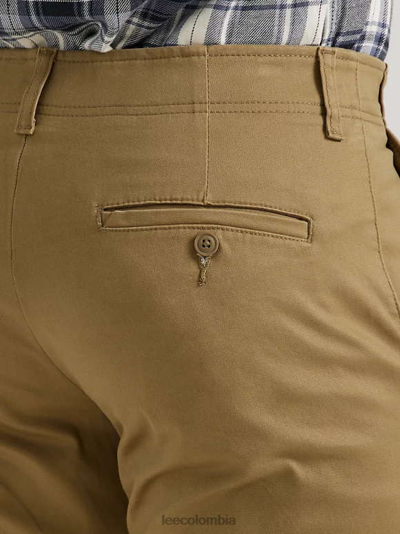 Lee hombres pantalón caqui de movimiento extremo bronce ropa Z6H6F717