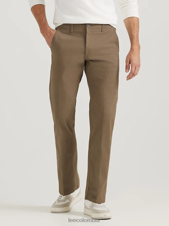 Lee hombres pantalón caqui de movimiento extremo especia de madera ropa Z6H6F722
