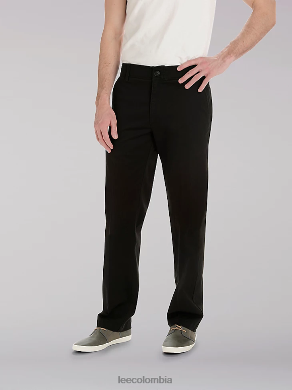 Lee hombres pantalón caqui de movimiento extremo (grande y alto) negro ropa Z6H6F767