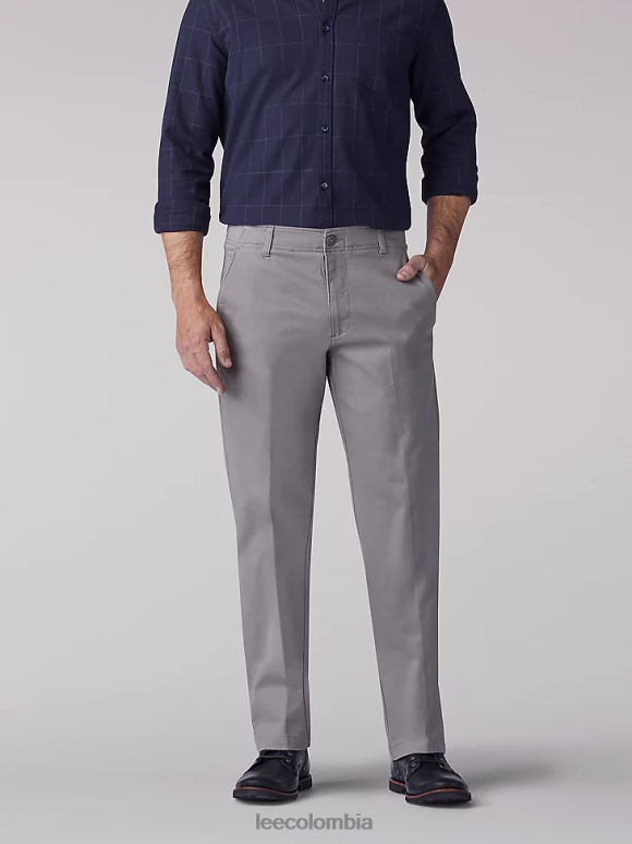 Lee hombres pantalón caqui de movimiento extremo hierro ropa Z6H6F726