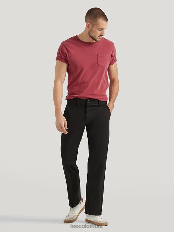 Lee hombres pantalón caqui de movimiento extremo negro ropa Z6H6F719
