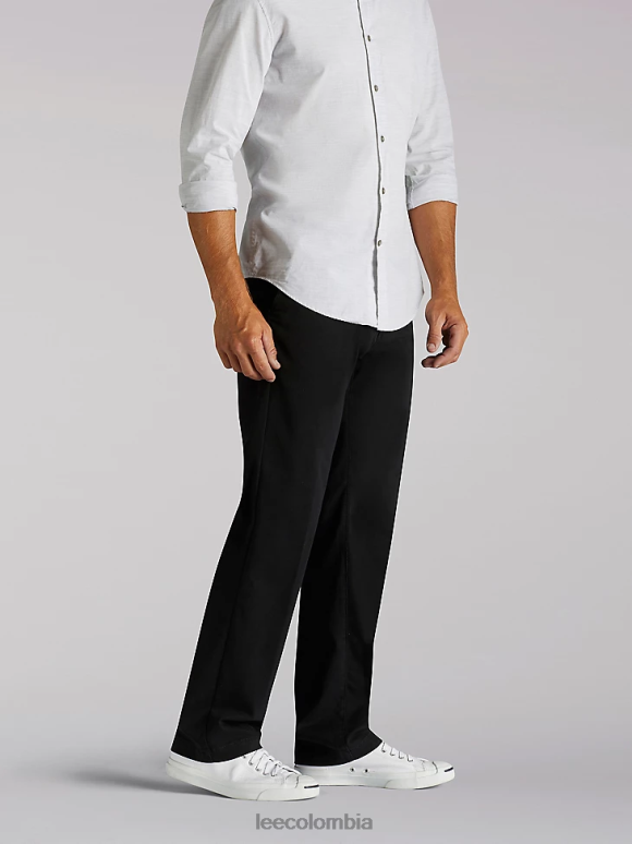 Lee hombres pantalón de ajuste relajado de movimiento extremo (grande y alto) negro ropa Z6H6F750