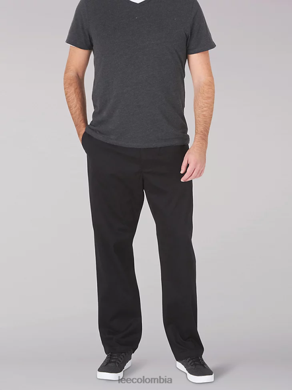 Lee hombres pantalón de corte recto mvp de movimiento extremo (grande y alto) negro ropa Z6H6F774