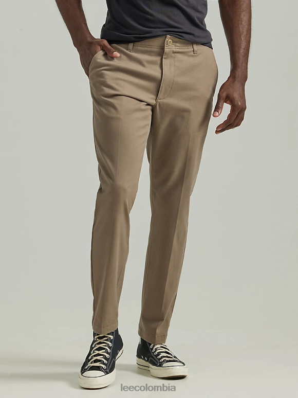 Lee hombres pantalón de frente plano de corte recto mvp de movimiento extremo convento ropa Z6H6F740