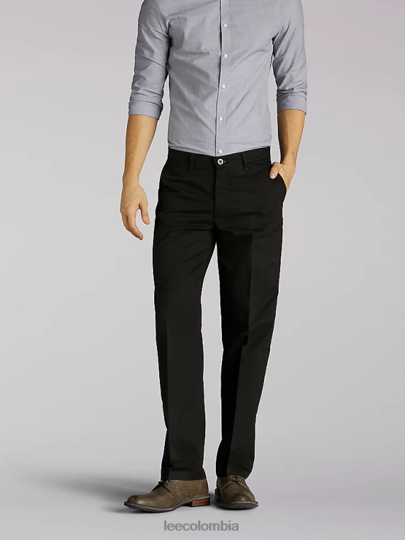 Lee hombres pantalones cónicos de corte relajado Total Freedom sarga negra ropa Z6H6F786