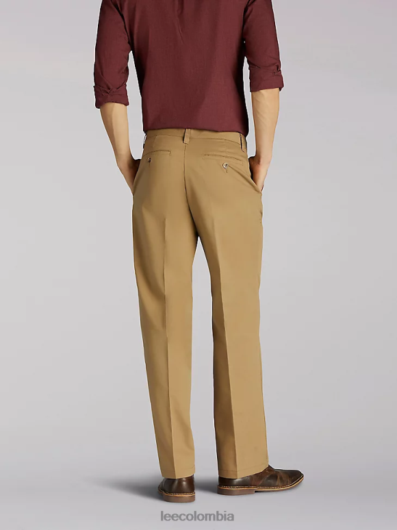 Lee hombres pantalones con pernera recta y corte recto Total Freedom color caqui original ropa Z6H6F777
