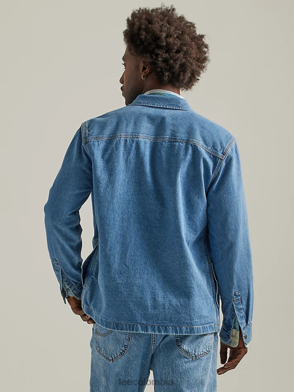 Lee hombres ropa de trabajo sobrecamisa vaquera holgada himno azul ropa Z6H6F911