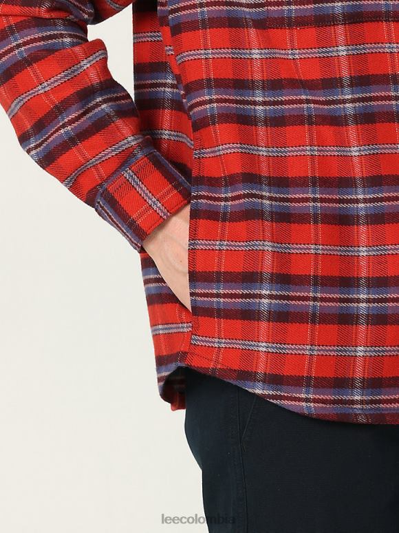 Lee hombres sobrecamisa a cuadros para trabajo tela escocesa de zumaque ropa Z6H6F929