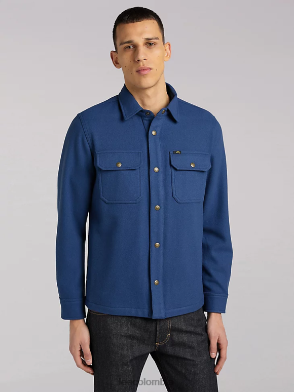 Lee hombres sobrecamisa de lana 101 lago azul ropa Z6H6F930