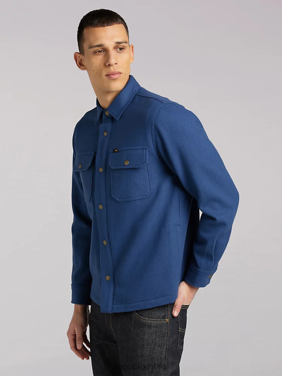 Lee hombres sobrecamisa de lana 101 lago azul ropa Z6H6F930