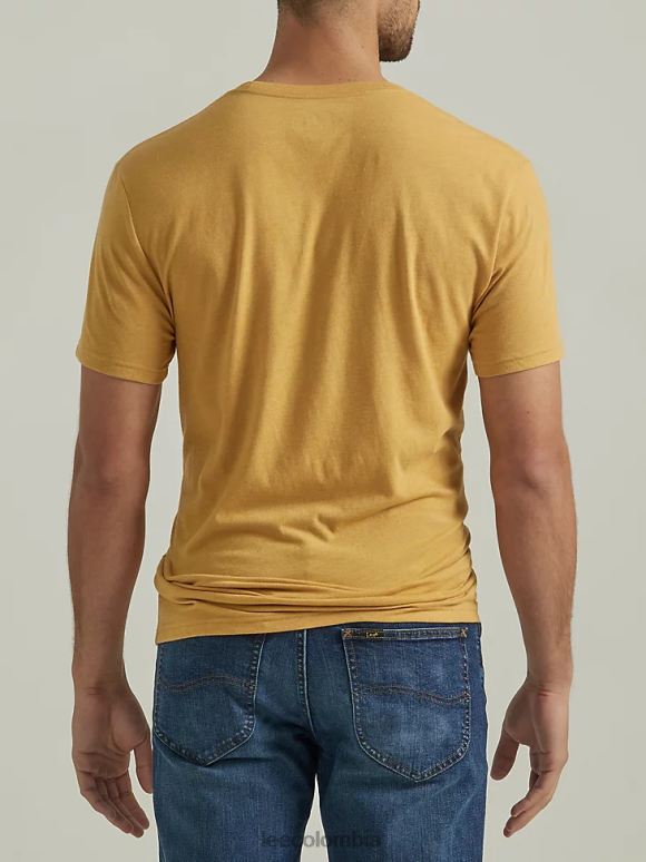 Lee hombres camiseta con gráfico de arcoíris oro pálido ropa Z6H6F841