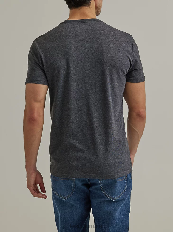 Lee hombres camiseta con gráfico de bandera de 1889 brezo negro azabache ropa Z6H6F892