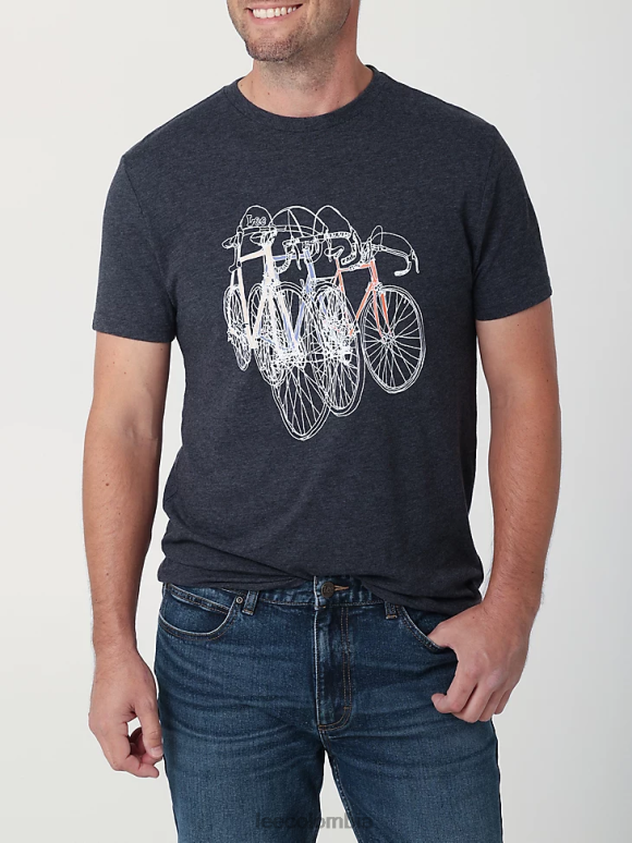 Lee hombres camiseta con gráfico de bicicletas caviarcalor ropa Z6H6F854