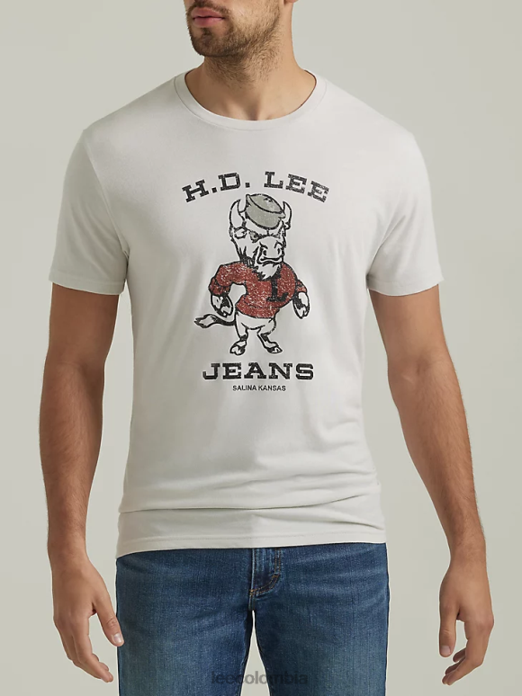 Lee hombres camiseta con gráfico de toro roca lunar ropa Z6H6F875
