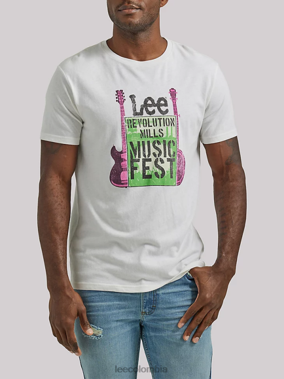 Lee hombres camiseta gráfica del festival de música de Revolution Mills malvavisco ropa Z6H6F885