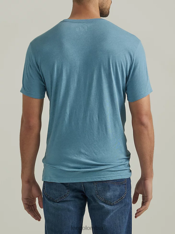 Lee hombres hd camiseta con estampado de águila azul medio ropa Z6H6F884