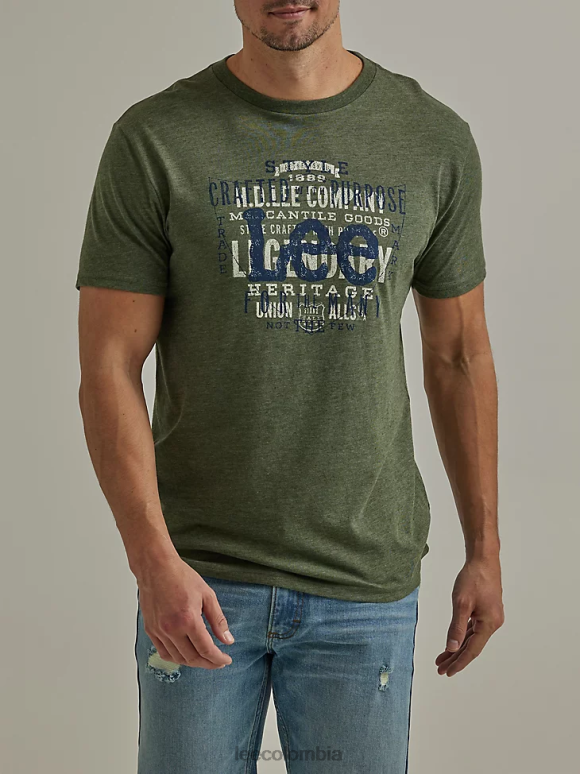 Lee hombres para las muchas camisetas gráficas bosque Negro ropa Z6H6F880