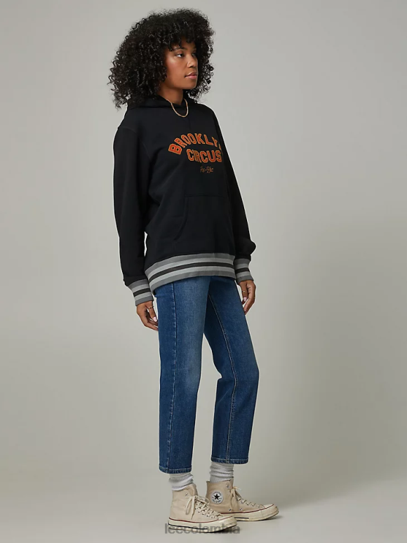 Lee x The Brooklyn Circus hombres sudadera con capucha gráfica negro ropa Z6H6F958