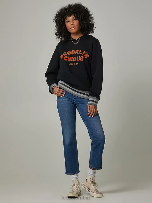 Lee x The Brooklyn Circus hombres sudadera con capucha gráfica negro ropa Z6H6F958