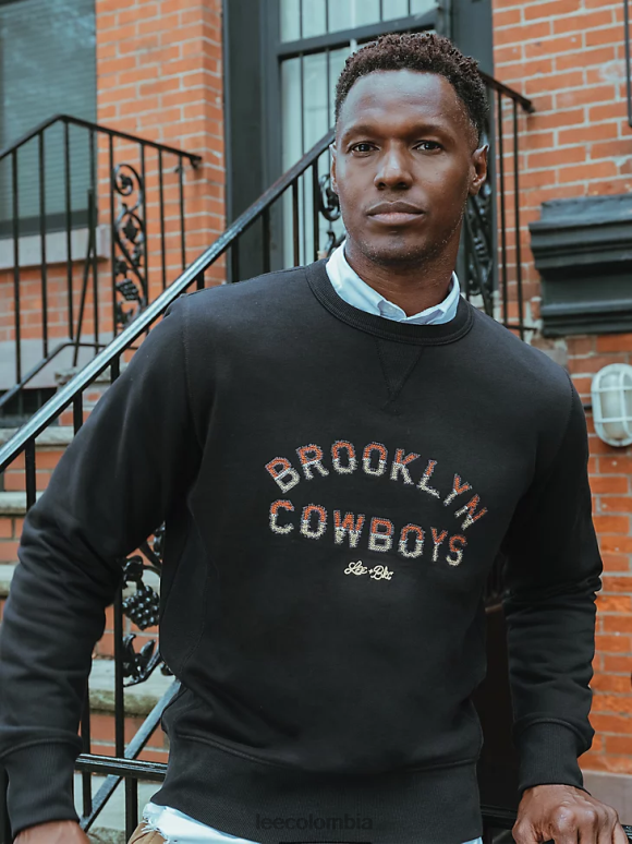 Lee x The Brooklyn Circus hombres sudadera con gráfico de vaqueros negro ropa Z6H6F959