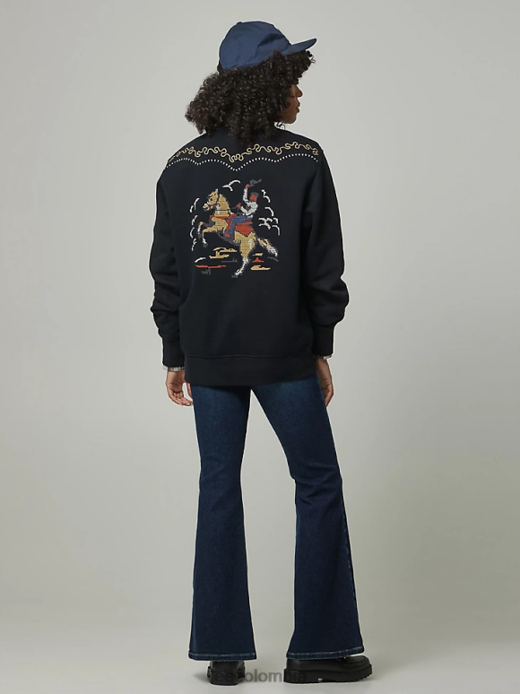 Lee x The Brooklyn Circus hombres sudadera con gráfico de vaqueros negro ropa Z6H6F959