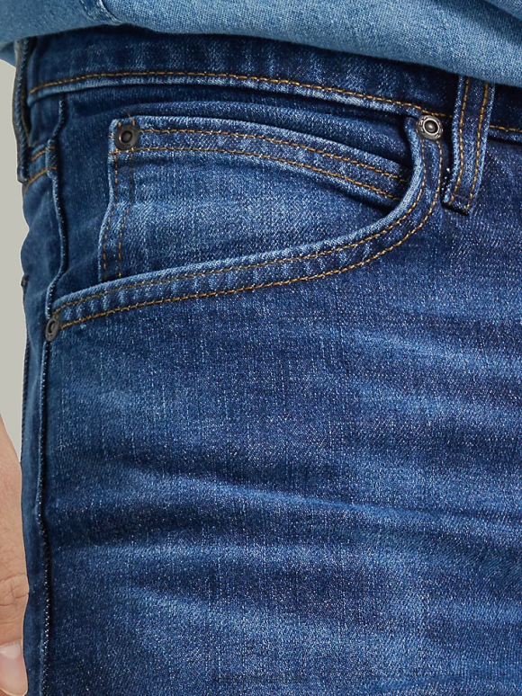 Lee hombres Vaqueros cónicos ajustados Luke de la colección europea Kansas desgastado oscuro ropa Z6H6F671