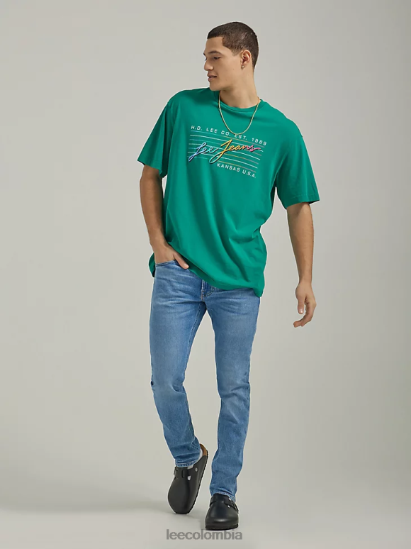 Lee hombres Vaqueros cónicos ajustados Luke de la colección europea hombre trabajador usado ropa Z6H6F670