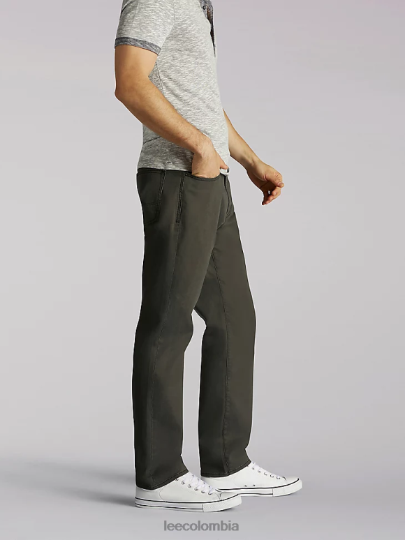 Lee hombres jean deportivo de pierna cónica de movimiento extremo (grandes y altos) gris oscuro ropa Z6H6F691