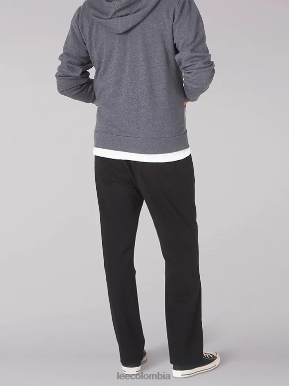 Lee hombres jeans cónicos de ajuste recto mvp de movimiento extremo (grandes y altos) unión-todo negro ropa Z6H6F692