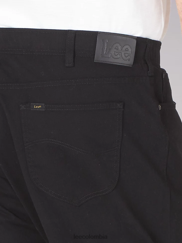 Lee hombres jeans cónicos de ajuste recto mvp de movimiento extremo (grandes y altos) unión-todo negro ropa Z6H6F692