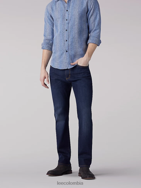 Lee hombres jeans deportivos con pernera cónica Extreme Motion huelga azul ropa Z6H6F683