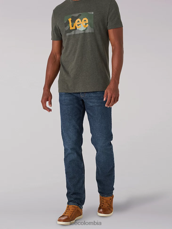 Lee hombres jeans legendarios cónicos regulares Mar Egeo ropa Z6H6F676