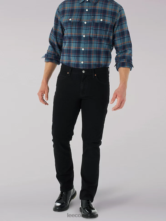 Lee hombres jeans legendarios cónicos regulares sobreteñir negro ropa Z6H6F675