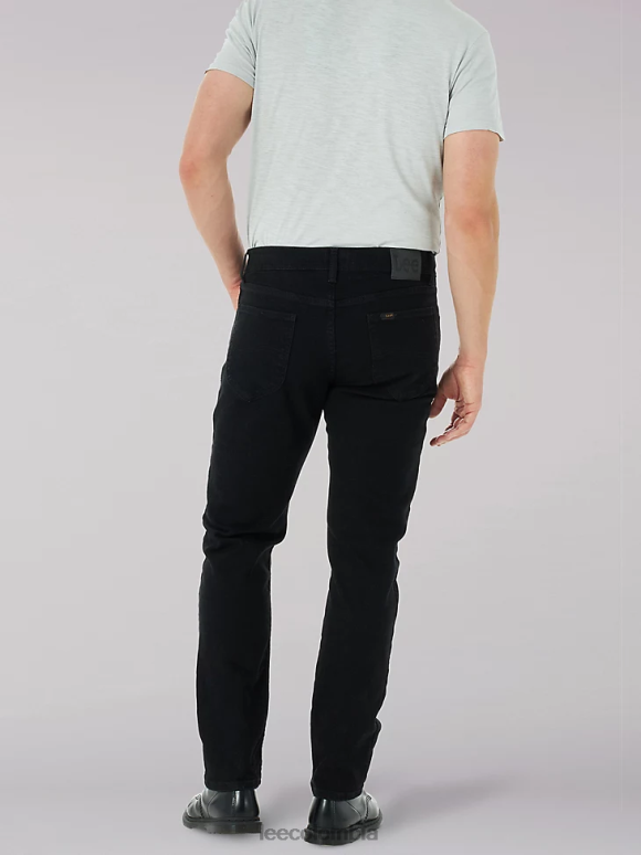 Lee hombres jeans legendarios cónicos regulares sobreteñir negro ropa Z6H6F675