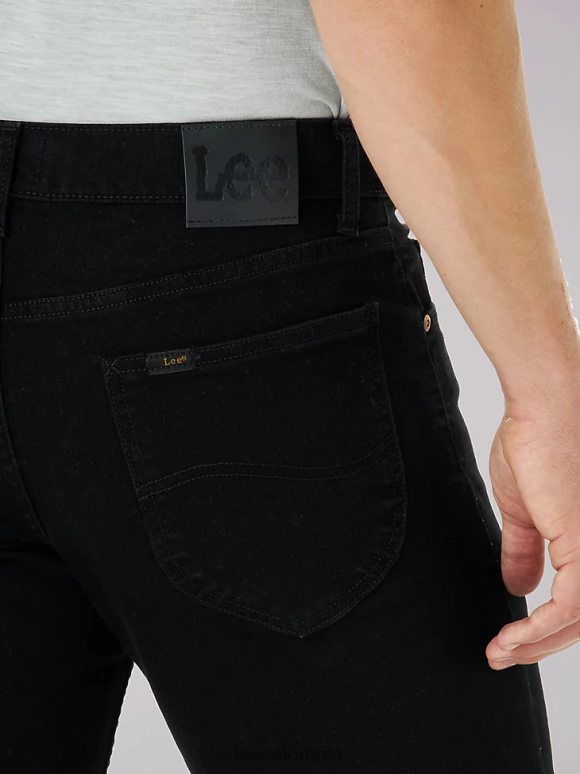 Lee hombres jeans legendarios cónicos regulares sobreteñir negro ropa Z6H6F675