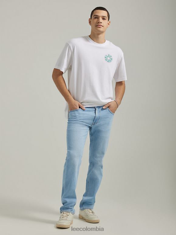 Lee hombres Colección europea de vaqueros rectos Daren. cielo azul claro ropa Z6H6F536