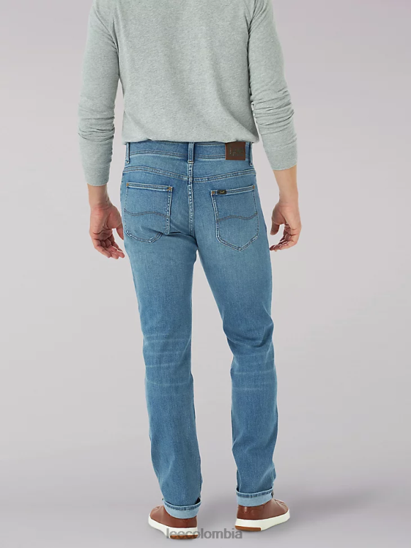 Lee hombres Vaqueros con pernera cónica y corte recto Extreme Motion escocés ropa Z6H6F517