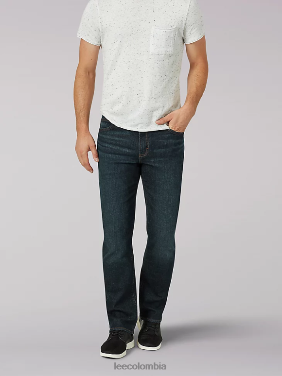 Lee hombres Vaqueros de pernera recta y ajuste regular Extreme Motion noctámbulo ropa Z6H6F560