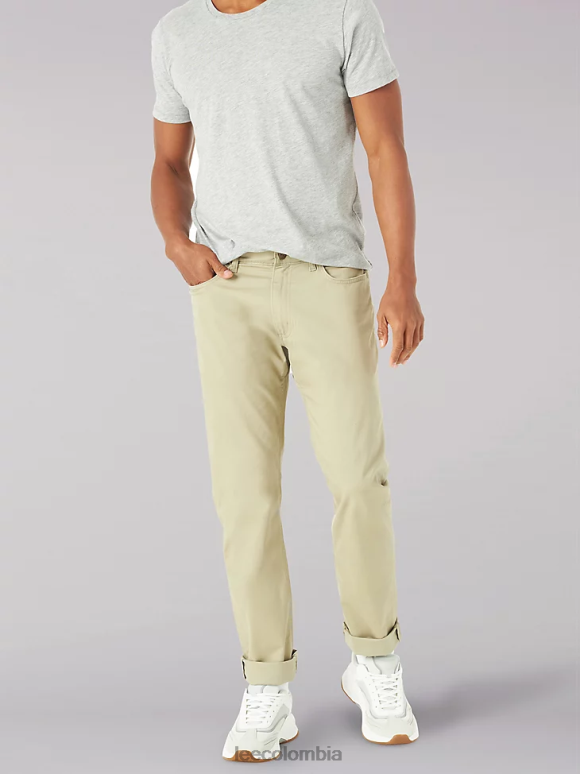 Lee hombres Vaqueros de sarga de ajuste recto súper suaves de movimiento extremo Guijarro ropa Z6H6F643