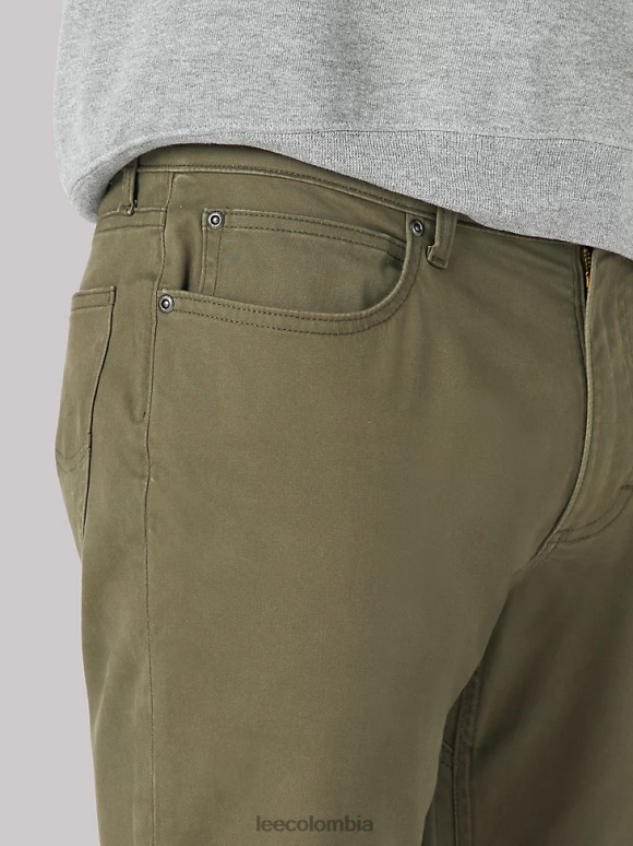 Lee hombres Vaqueros de sarga de ajuste recto súper suaves de movimiento extremo bosque ropa Z6H6F640