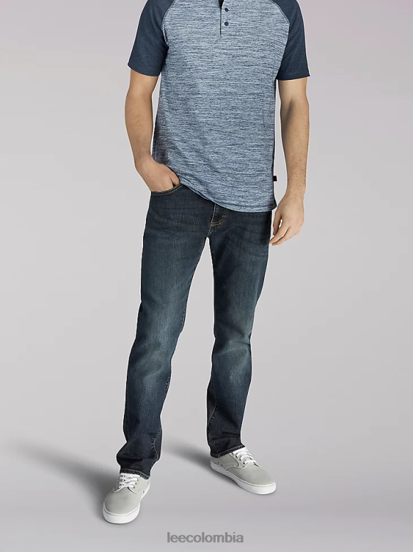 Lee hombres jeans ajustados con pernera recta Extreme Motion disidente ropa Z6H6F551
