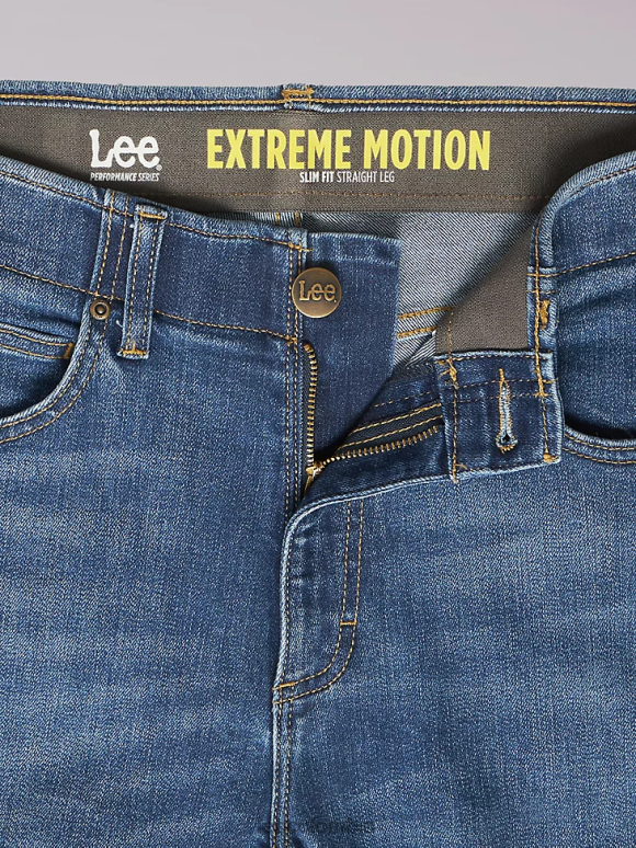 Lee hombres jeans ajustados de pernera recta Extreme Motion ruso ropa Z6H6F547