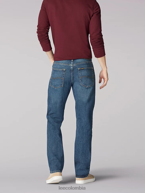 Lee hombres jeans rectos de corte regular jefe ropa Z6H6F545
