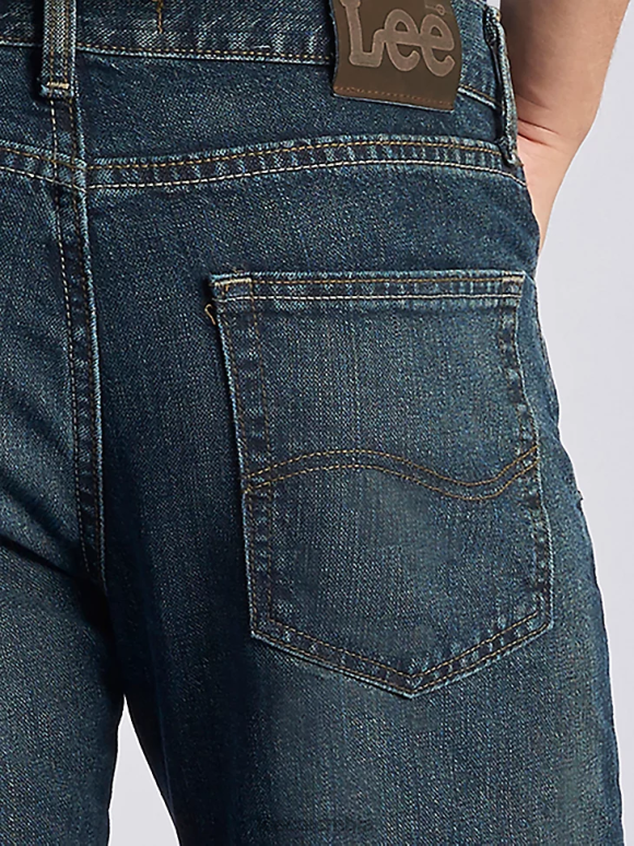 Lee hombres jeans rectos de corte regular lavado de piedra de cuarzo ropa Z6H6F543