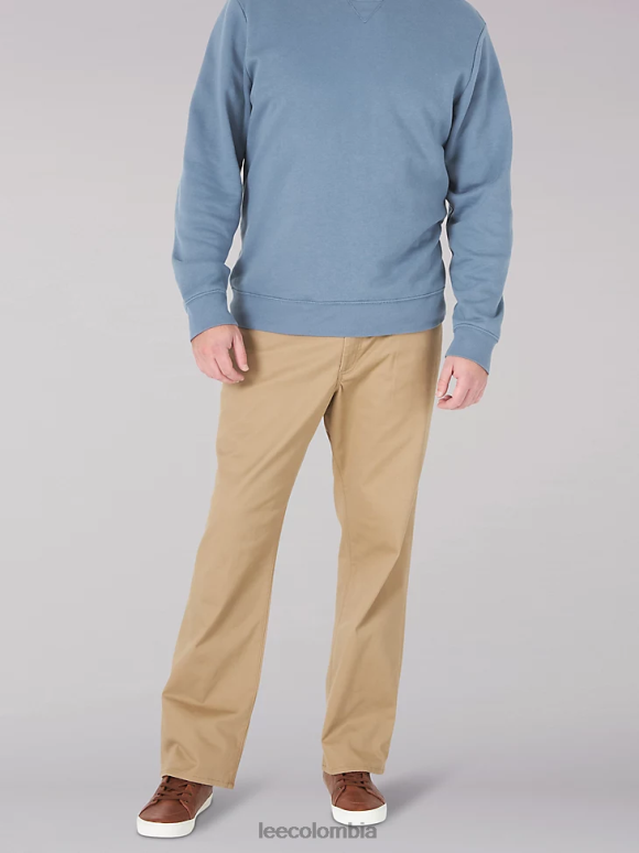 Lee hombres jeans rectos relajados mvp de movimiento extremo (grandes y altos) oscar caqui ropa Z6H6F594