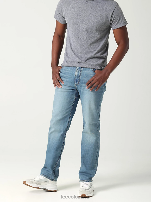 Lee hombres jeans rectos relajados mvp de movimiento extremo knox ropa Z6H6F506