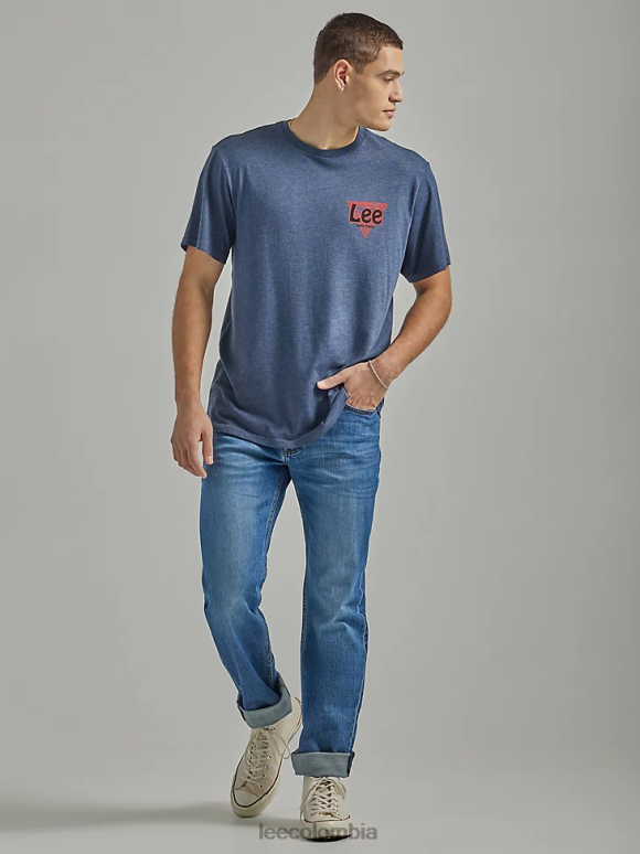 Lee hombres vaqueros Heritage de pernera recta elton ropa Z6H6F516